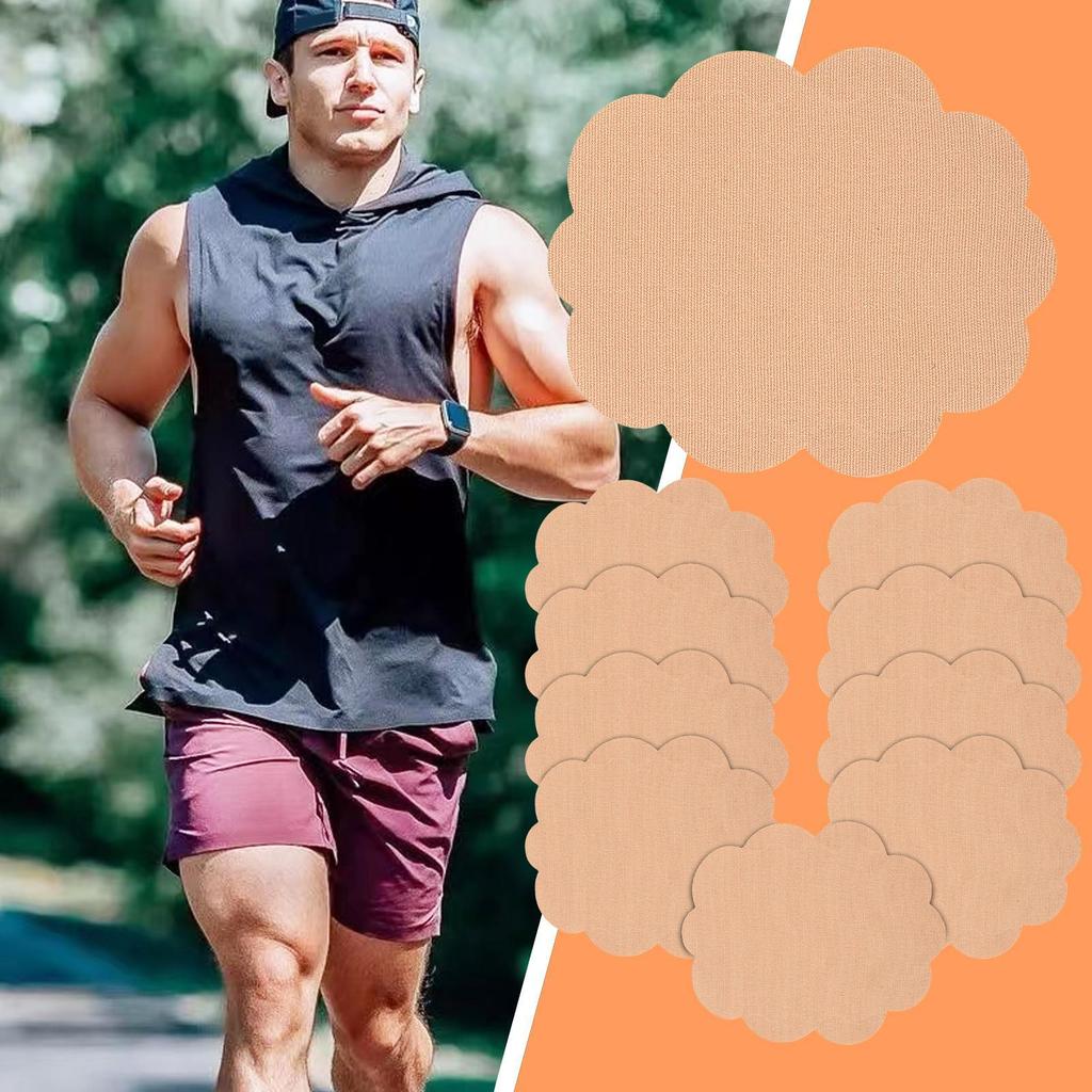 Anti Chafe Thigh Tape Breathable Anti Chafing Thighs Elastic Wear Resistant Friction Pad 10 Pieces For Leg Cycling Elbows Heels