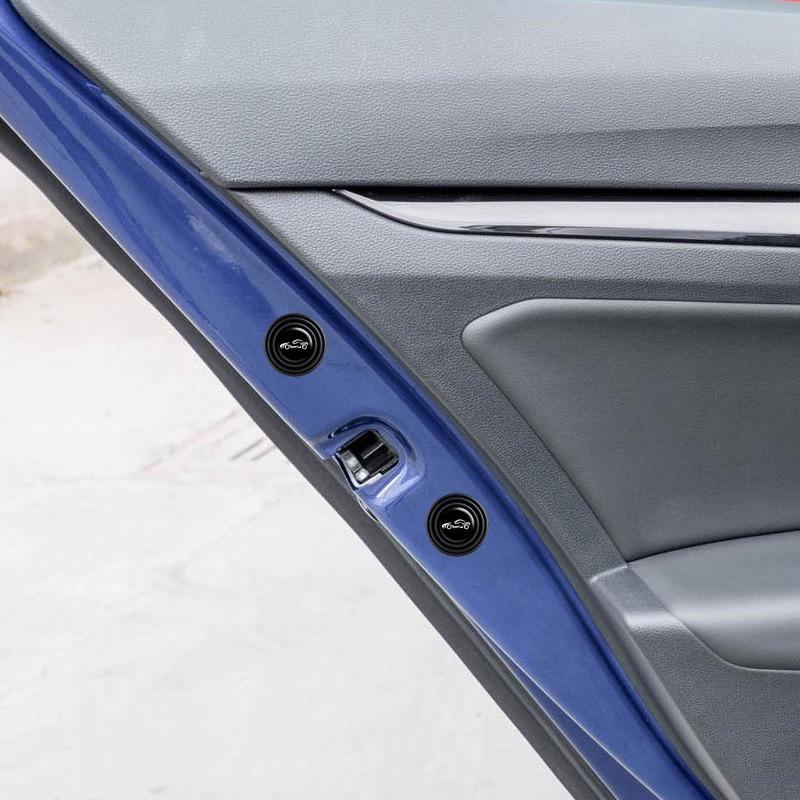 Car Door Noise Reduction Anti-Vibration Rubber Pad - Shock Absorbing & Sound Insulation Sticker