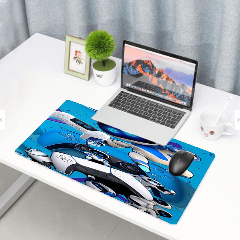 Cosmic Bot Crew Print Mouse Pad, Anti‑Slip Desktop Keyboard Mat, for PC Laptop Gaming Working Daily Use, Cool Festival Surprise Gift