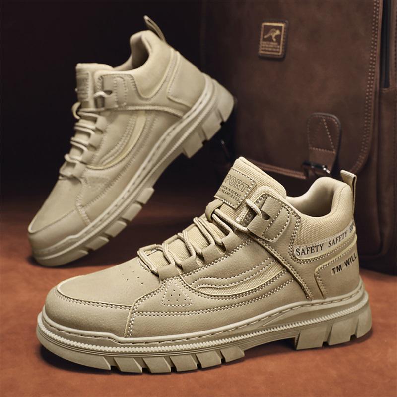 22 autumn and winter new high-top shoes Martin leather boots casual locomotive boots retro 39