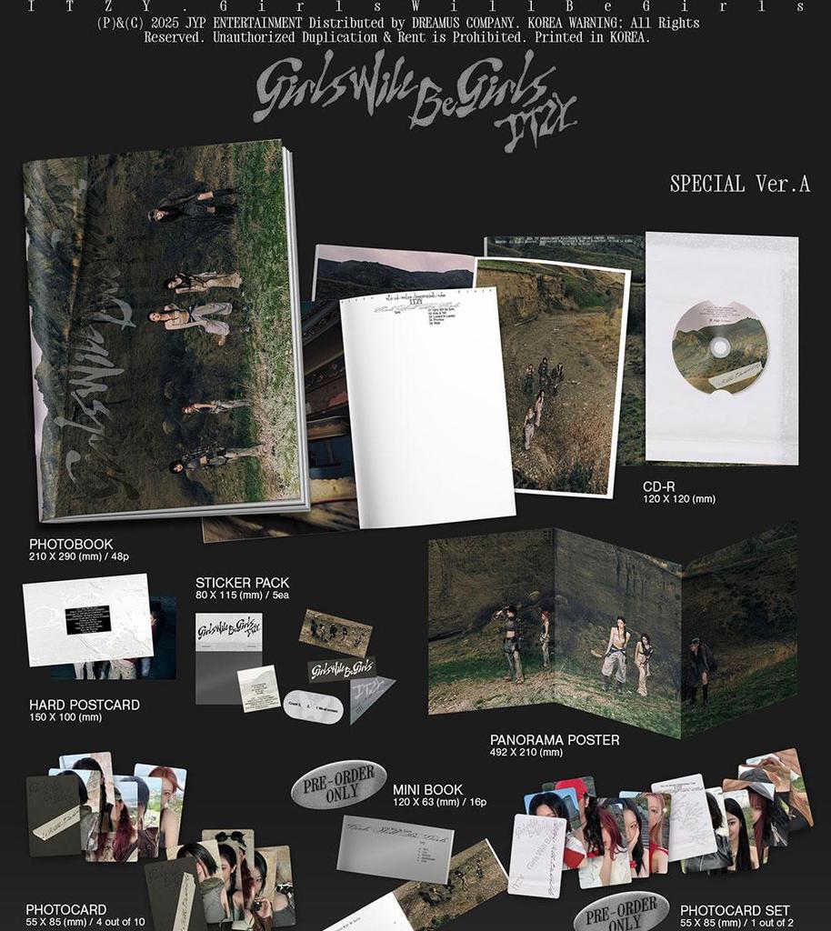 (Spesialutgave) ITZY [GIRLS WILL BE GIRLS] ALBUM
