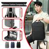 Men's Customizable Logo Laptop Backpack - Simple Business Casual Travel Design