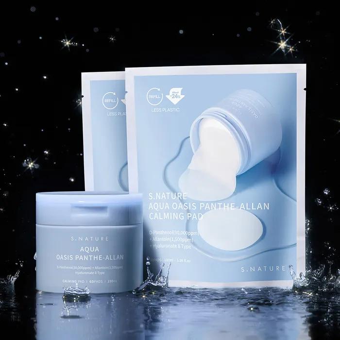 

[Total 120 sheets] Esnature Aqua Oasis Panthealan Calming Pad 60 sheets + 2 refills of 30 sheets
