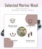 Merino Wool Non-Slip Sports Socks - Breathable, Wear-Resistant, Thick Terry Bottom for Running (Unisex)