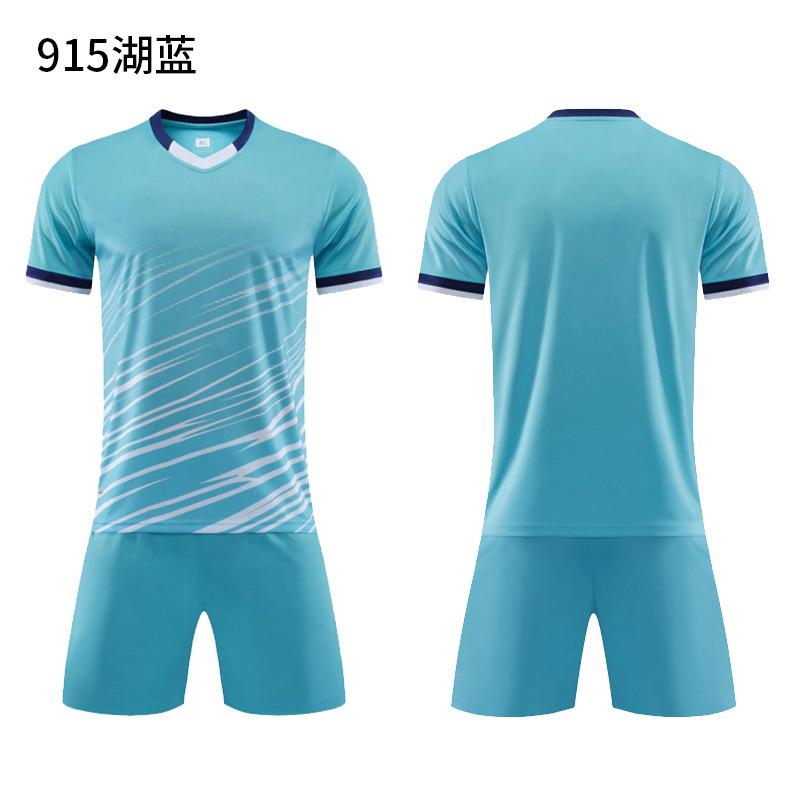 Football Jersey Sports Suit Printed Table Tennis Jersey Men'S Adult Game Training Jersey Children'S Short-Sleeved Jersey Set