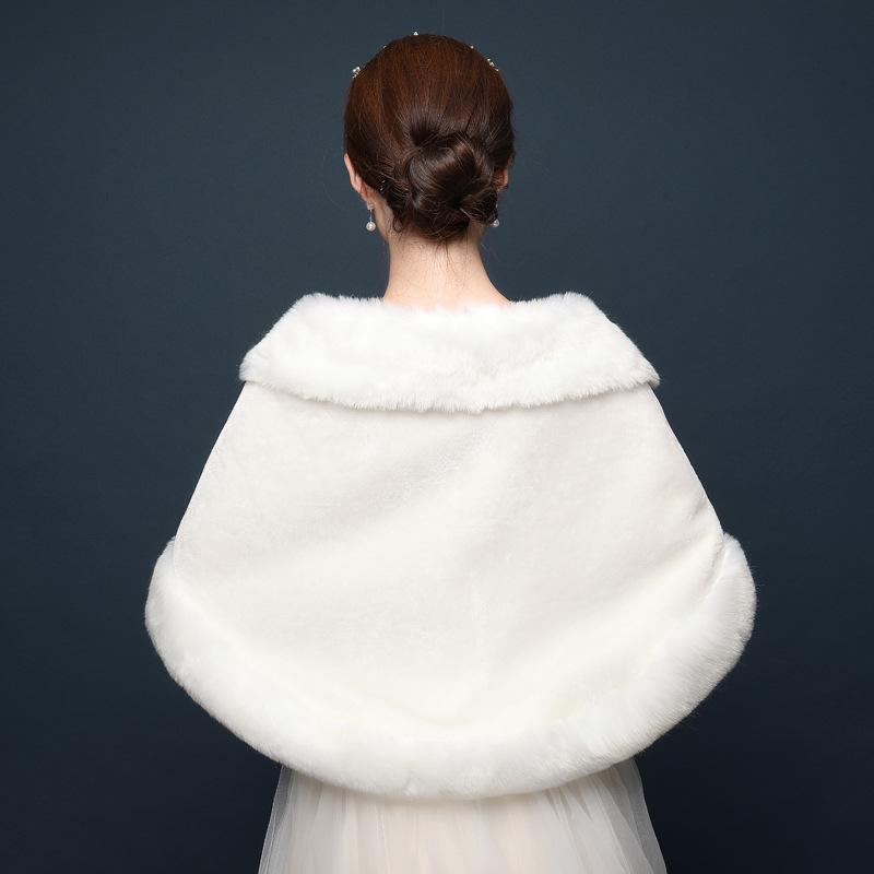 Braut Schal Pelz Stola Kunstpelz Wrap Abendkleid Bolero Cape Hochzeit Schal