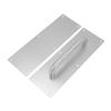 Pull Push Door Plate Handle with Screws 304 Stainless Steel White Oval Handle for Offices Hotels Restaurants
