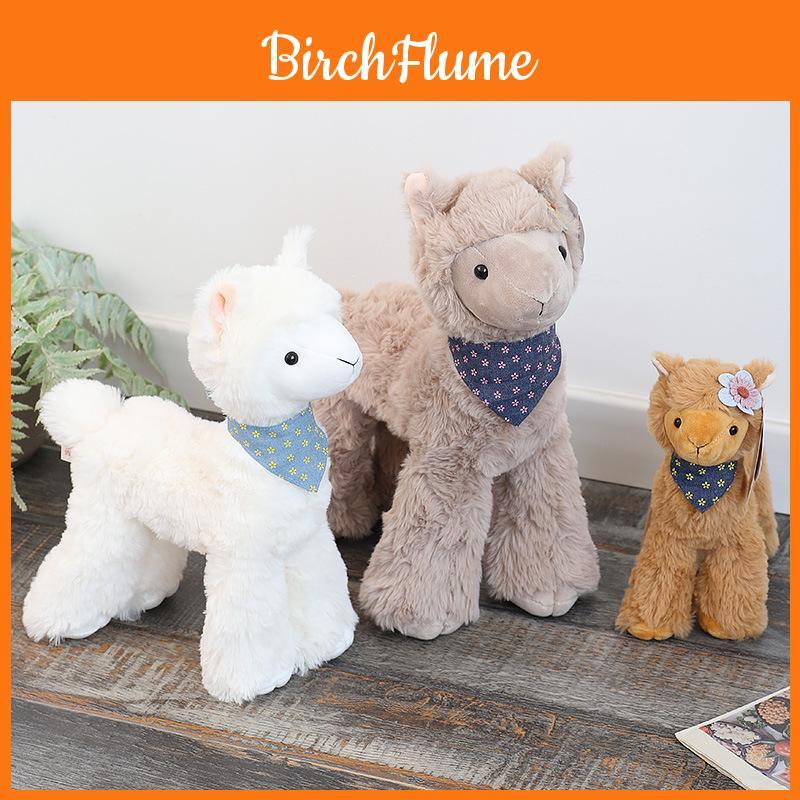 Adorable Alpaca Plush Toy With Long Faux Fur For Kids And Babies Gift Idea