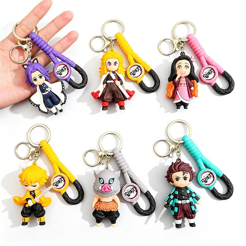 Cute Chibi Style Cartoon Girl Keychain Bag Pendant Doll Accessory