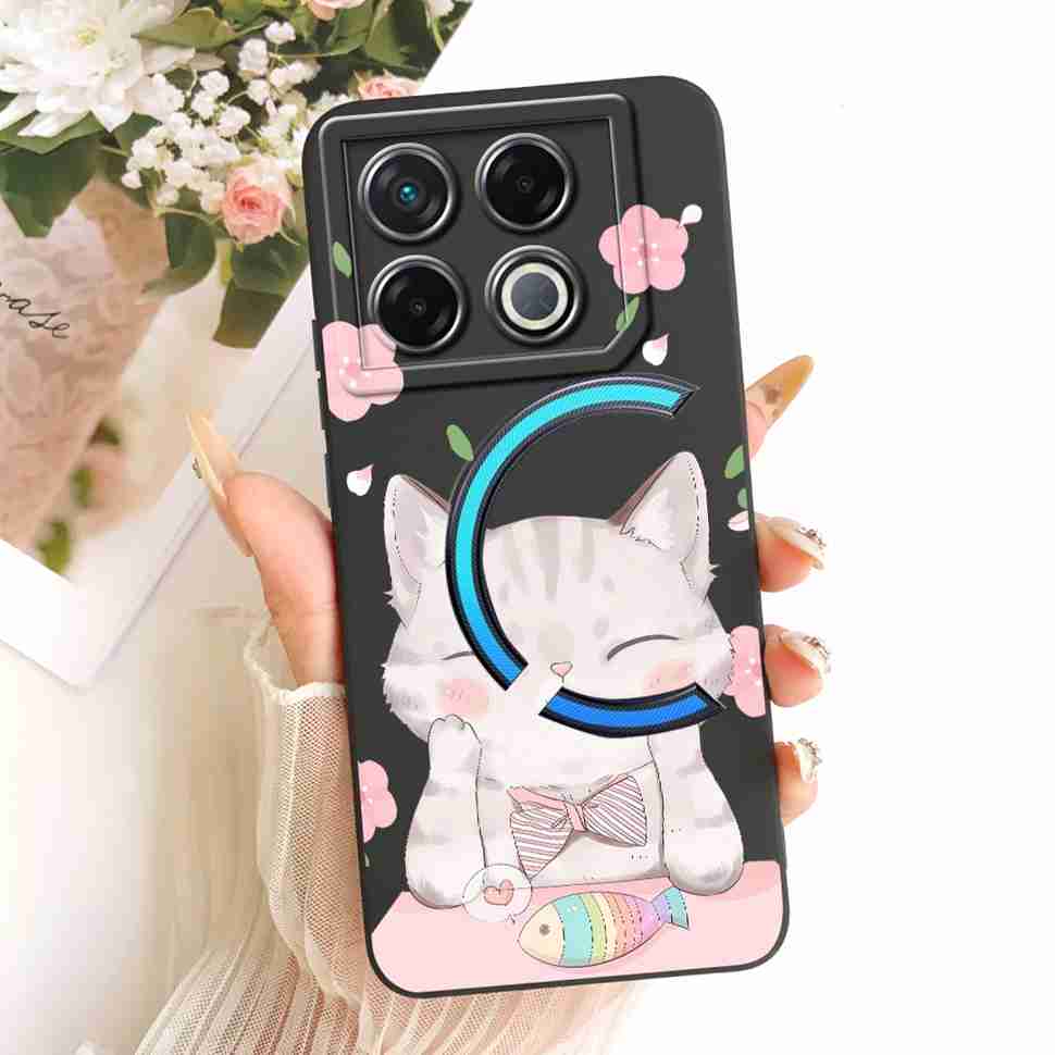 For Infinix GT 20 GT20 Pro Case Lucky Cute Cat Rabbit Cartoon Pattern Back Cover For Infinix GT 20Pro X6871 Phone Shell Coque