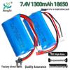 18650 Lithium Battery Pack 7.4V 1300mAh 10C for RC Toys & Cars