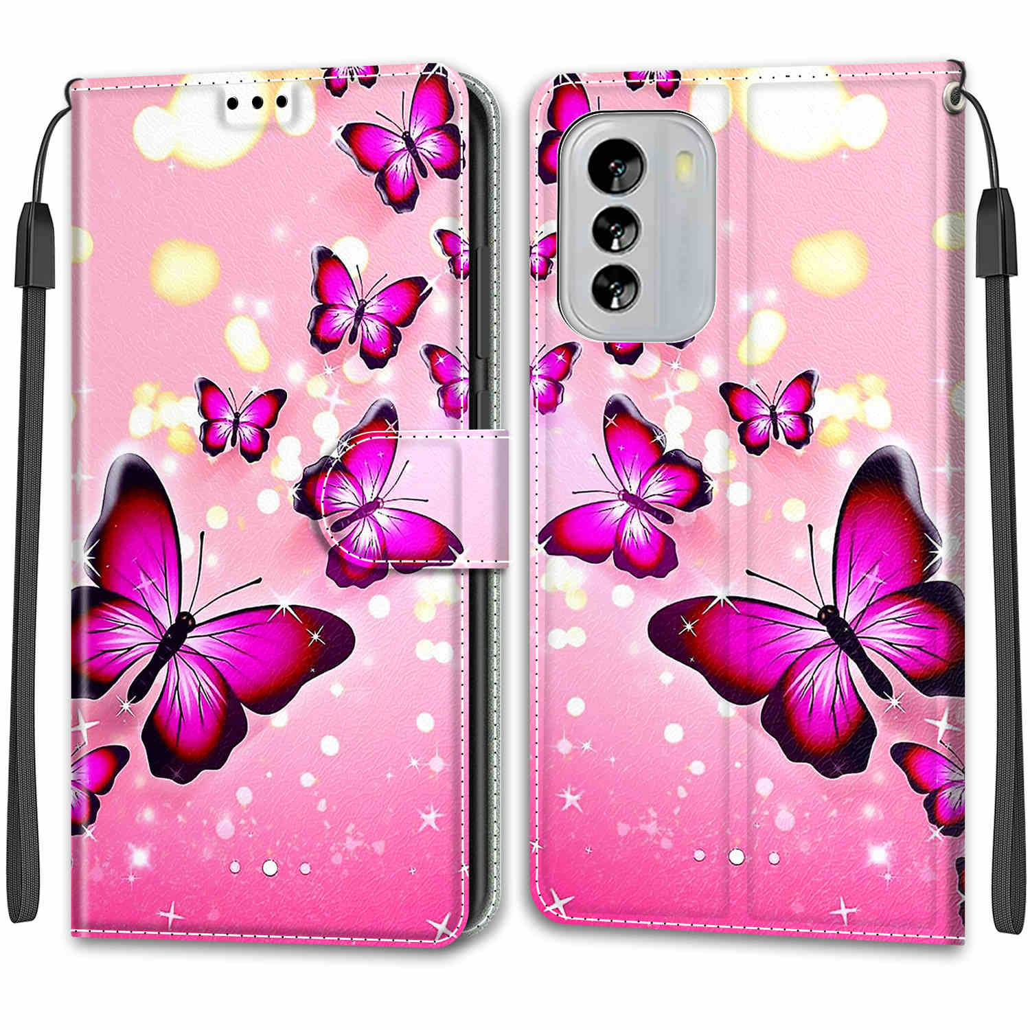 

Розкішний розписний шкіряний чохол для Nokia G60/G21/G11/G20/G10/C12/C22/C32/G42 Wallet Book Style Protective Cover для Nokia 6.3/Nokia C01 Plus/Nokia G310 Nokia G21/Nokia G11