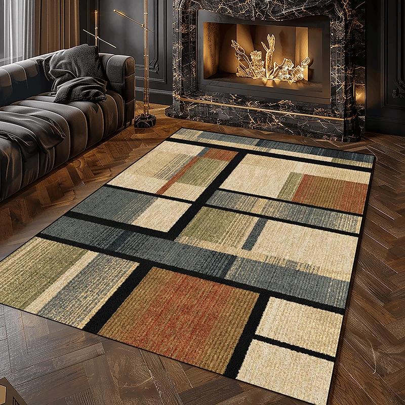 Moderner geometrischer Karppich für das Wohnzimmer Weiche waschbare Teppiche für die Schlafzimmerdekoration Heim-Salon Sofa Große Bodenmatten