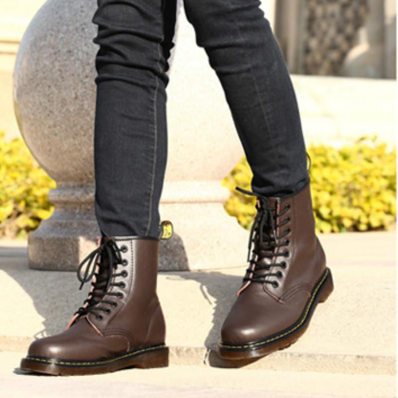 Botas cortas de otoño e invierno botas de cuero para hombre botas Martin de  cuero de gran tamaño comprar a buen precio — entrega gratuita, reseñas  reales con fotos — Joom