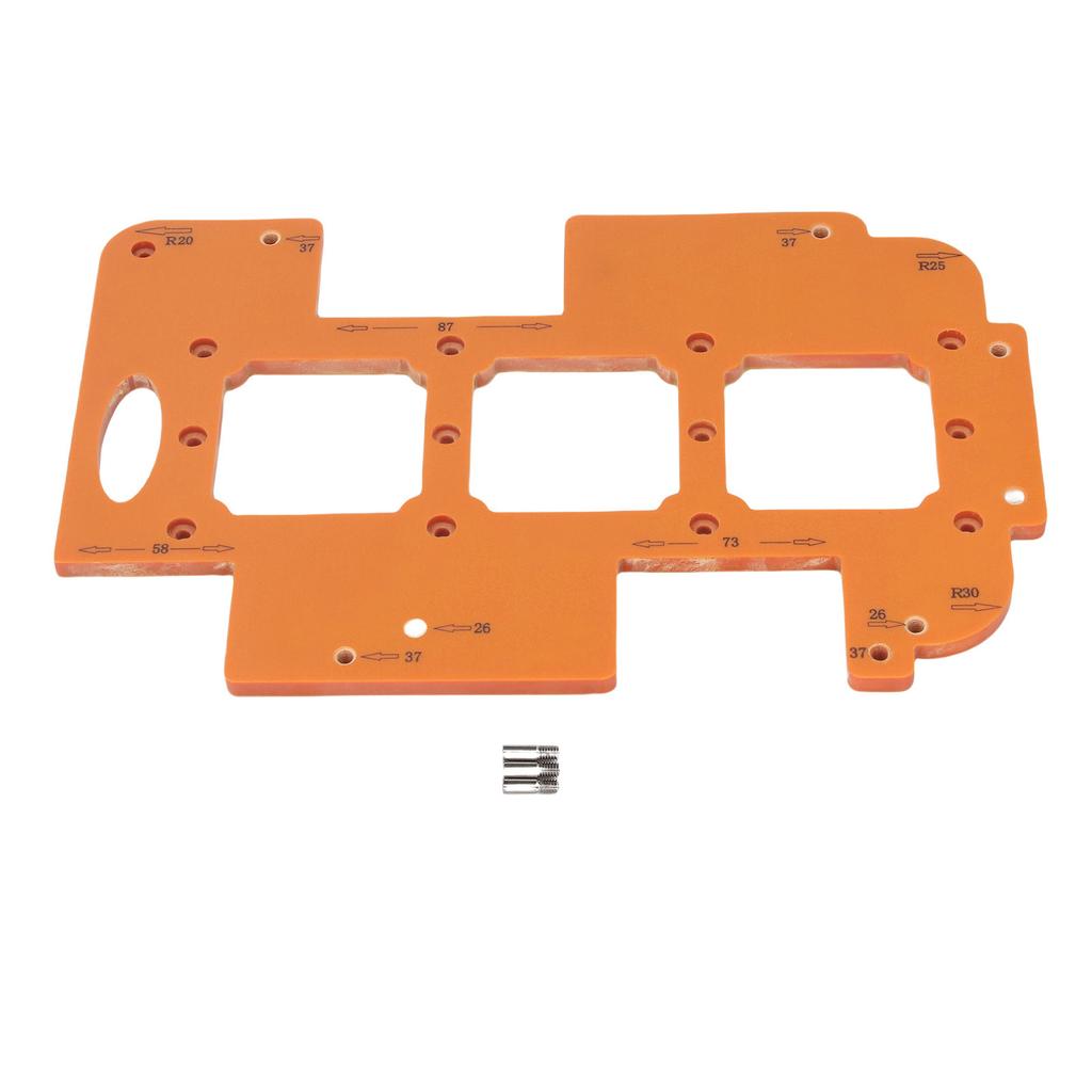 3 In 1 Slotting Template Cabinet Embedded Handle Slotting Round Corner Routing Socket Bottom Box