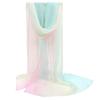 Soft Chiffon Scarf Sunscreen Popular Female Gradient Color Shawl