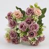 Nordic Style Silk Roses: 15-Head Artificial Floral Art for Home Decoration and Indoor Display