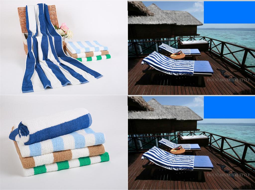 Minimalist Striped Cotton Beach Towel With Absorbent Quickdry Fabric For Adults Outdoor Use
