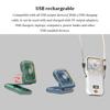 Portable Neck Fan USB Rechargeable Cooling Fan Digital Display Mini Ventilador Folding Hanging Neck Cooler Mute Neckband Fan