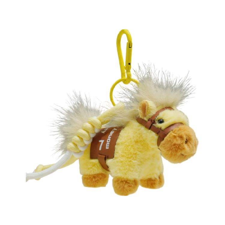 

Decorative Plush Horse Keychain For Wealth Attraction Cute And Soft Material Ideal Gift For Special Occasions Portable Size жёлтый