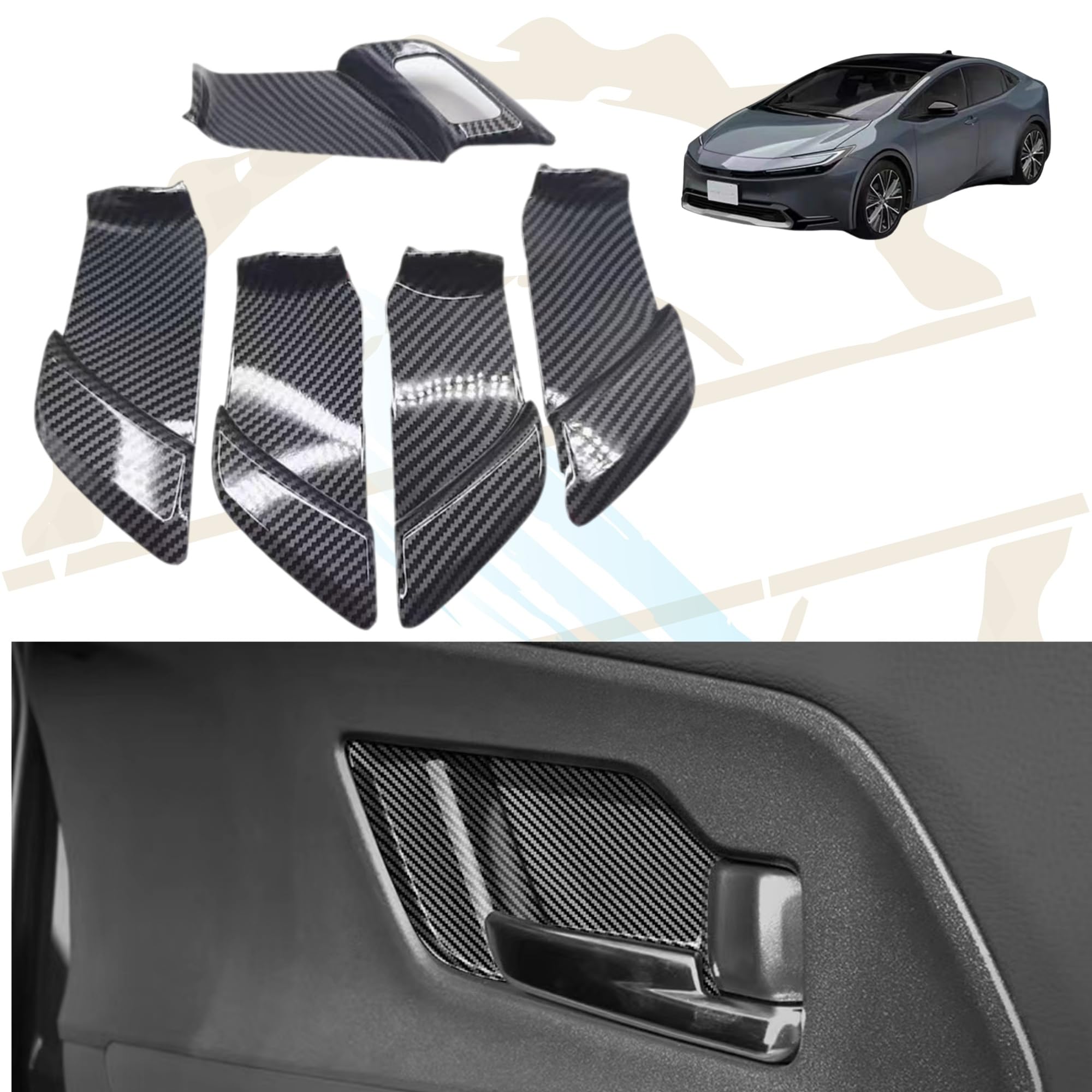 DodoxDIY Applicable New Prius 60 Series Accessories Door Handle Panel a