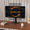 Suptek Monitor Monitor 1 Freestanding TV Compatible with Height Angle Adjustable Left and VESA 50x50 75X75 Load Capacity Wooden Black Arm, Stand,