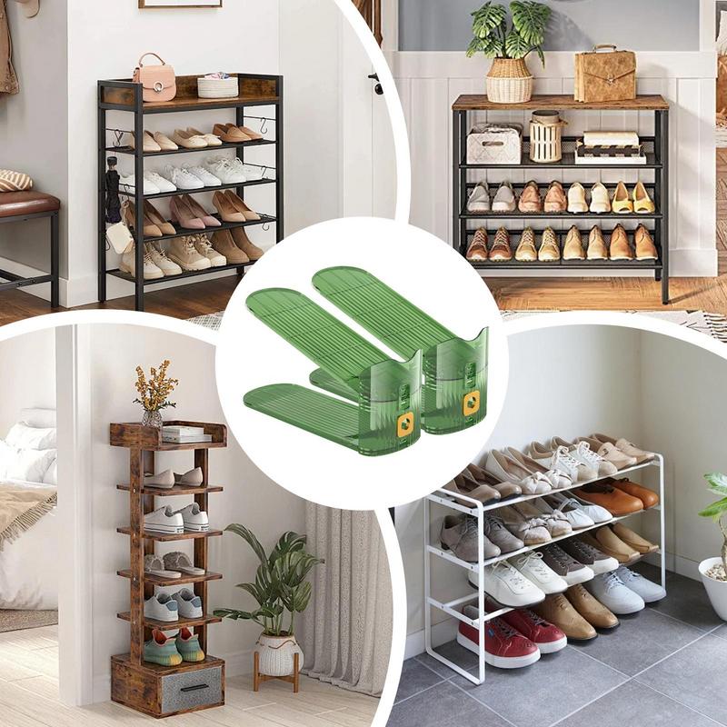 Shoe Slot Organizer 2X Double Layer Shoe Holders Shoe Storage Rack For Closet Organization Shoe Slots Organizer Double Deck Shoe