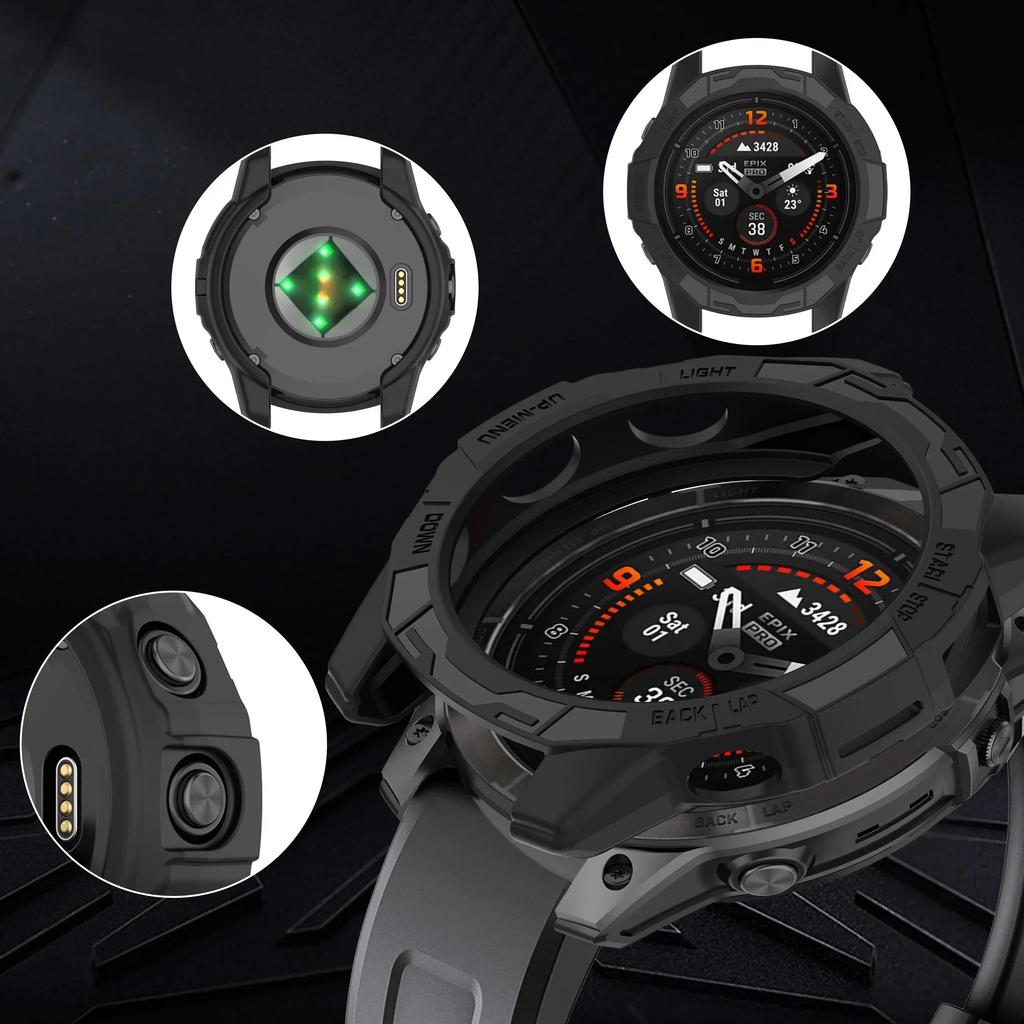 NEW Protective Case Hollow Protective Shell For Garmin Fenix 7 7S 7X Bumper Silicone Cover For Garmin Epix Pro 42 47 51mm Cover