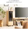 Miyatake Seisakusho REGABO Game PS5 Width 26 x Depth x Height 82 with Glass Door and Can Store Game Consoles and Software Natural Rack, Compatible,