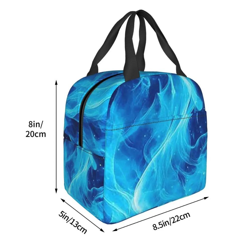 Burning Fire Insulated Lunch Bag for Women Children Portable Food Boxes Thermal Lunch Box Tote