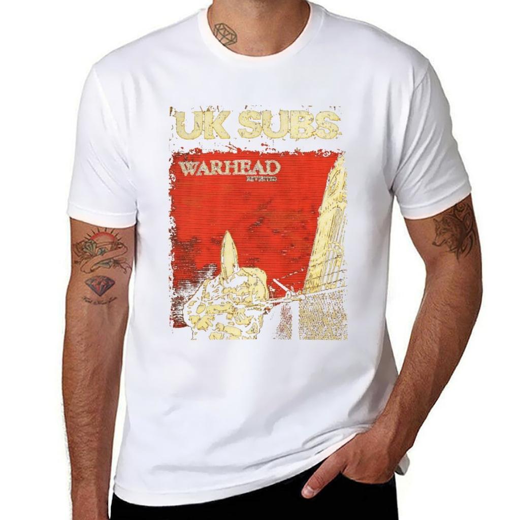 Uk Subs Punk Rock TShirt Classic Print Short Sleeve Shirt