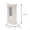 1/12 Dollhouse Cabinet with Mirror,Drawer Miniature Wooden Furniture Ornaments Professional for