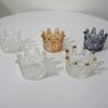Glas Freizeit Kronenkerze Glas Kronenförmige Glas-Kerzenhalter für Heimdekoration