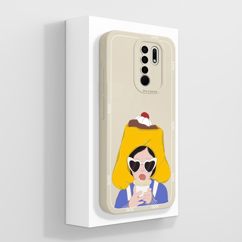 For Xiaomi Poco M2 M3 M4 M6 M7 Pro M5 M5S Mysterious Whale Phone Cases Camera Protection Liquid Silicone Anti Fall Protection Covers For Xiaomi Casing