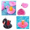 Inflatable Beverage Coaster in The Shape of A Flamingo Reusable Swimming Pool Float Toy Cute Decoration for Birthday Parties