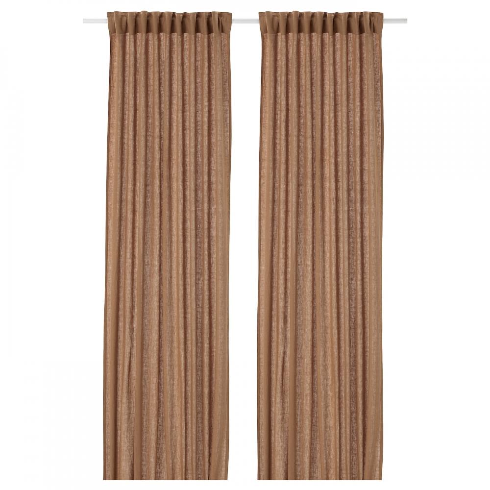 

ИКЕА ДЫТОГ Задние портьеры, 1 пара тёмно-бежевый 145x250 см