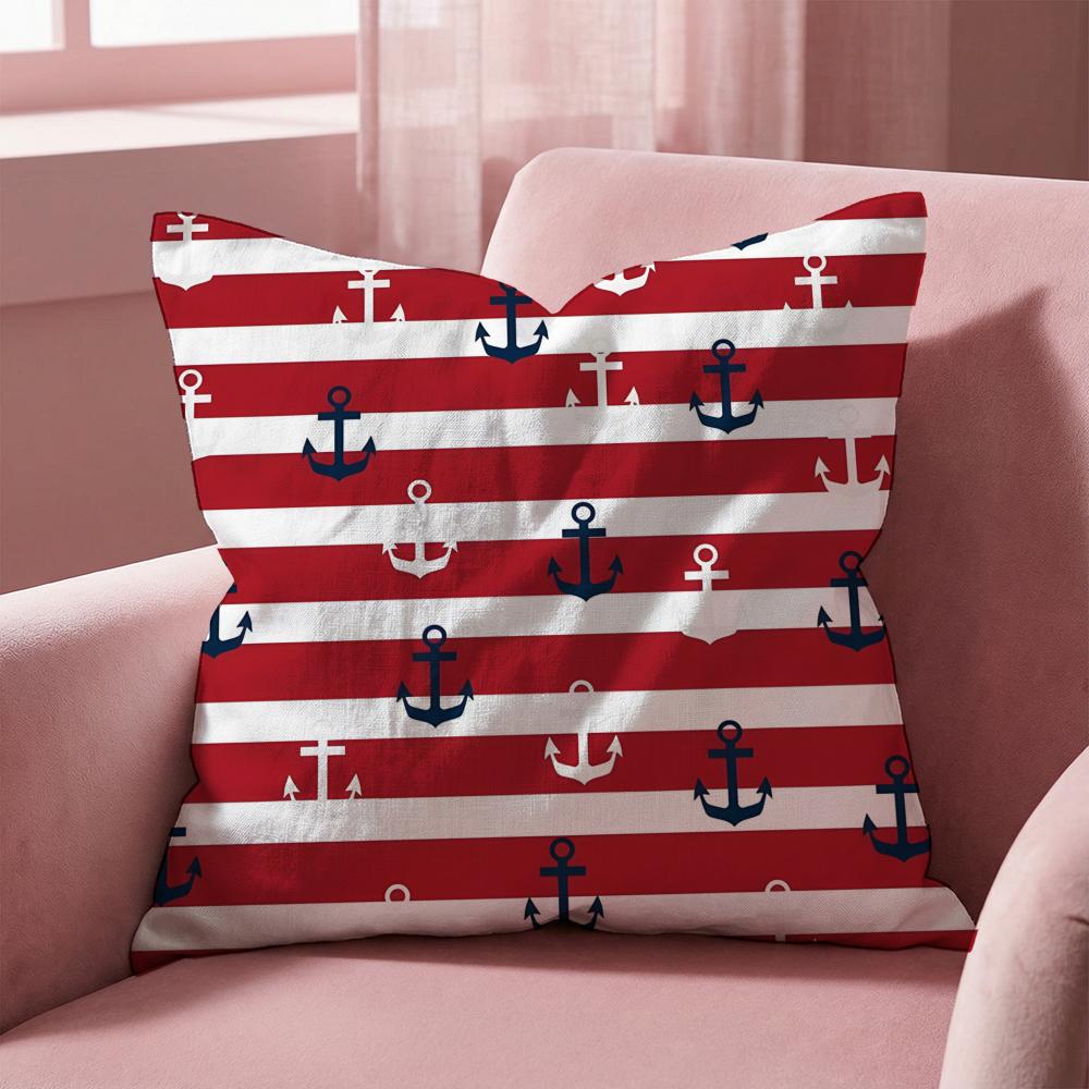 O-ocean Sailor Cushion Cover Multi-Scene Pillow Cover for Home & Car - Reversible, Soft & Durable for Daily Use