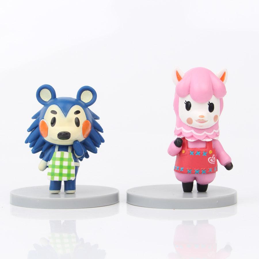 8pcs Animal Crossing Anime Figures Toys PVC Action Figure Portrait Isabelle Tom Nook Lisa Collection Model Dolls for Gift