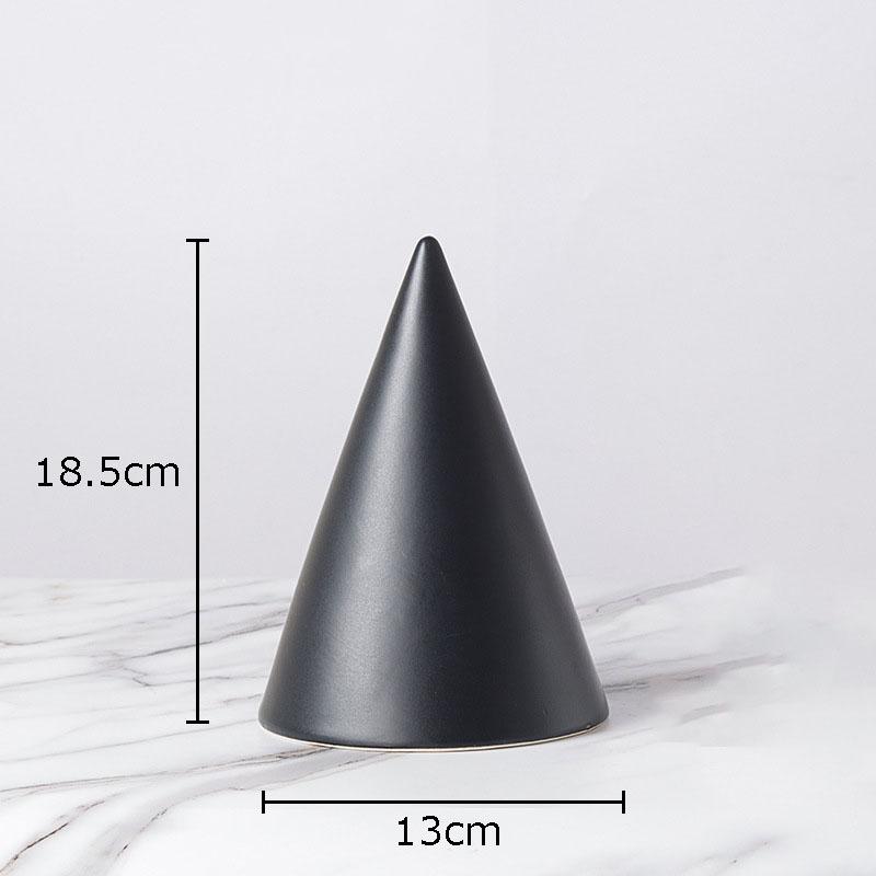 Minimalism Geometry Cube Round Statue Artwork Ornaments Desk Decoration Cube Sculpture Ceramic Crafts Room Aesthetic Decor