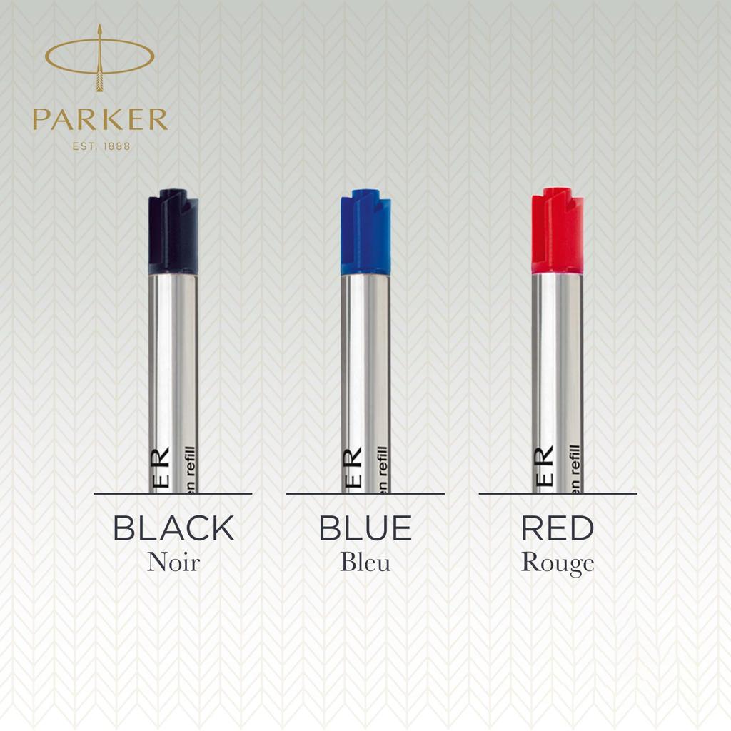 Parker Quinkflow Ballpoint Pen Ink Medium Refill, Nib, Black, 3-Pack