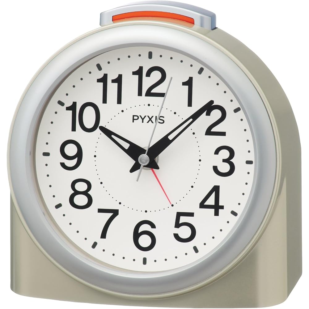 Seiko Clock (Seiko Clock) Alarm Clock Table Clock Quartz Clock Analog 125 x 125 x 73 mm PYXIS NR457G