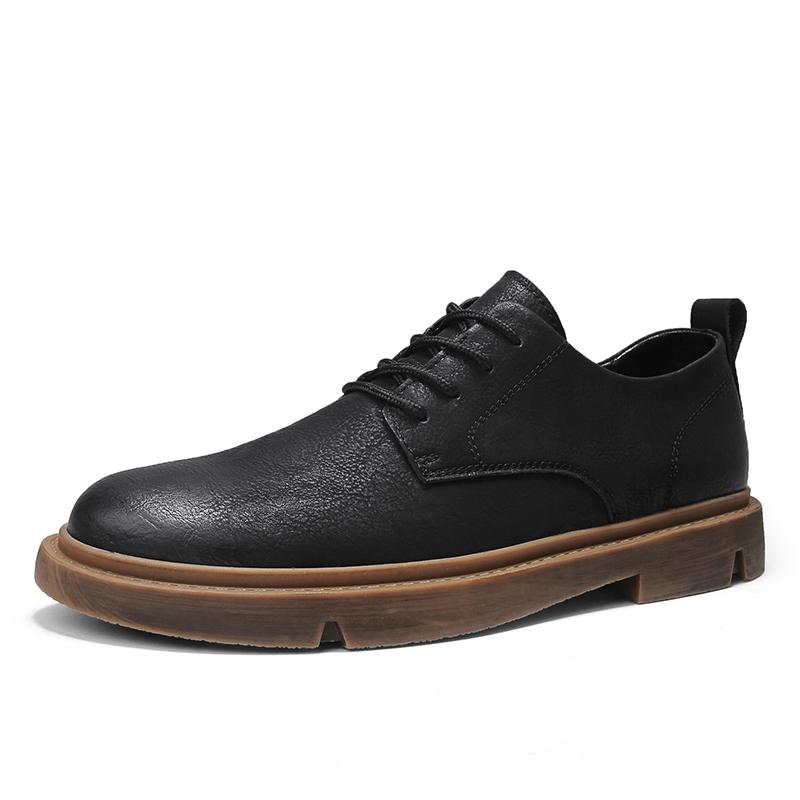 Fashion Four Seasons Men's Leather Shoes Classic Minimalist Gentleman Style Daily Business Office New Outdoor Shoes Adult Versatile