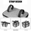 Portable Camera Bag Storage Holder Case for Photography Lighting Equipment Double Zippers Closure with Internal Dividers