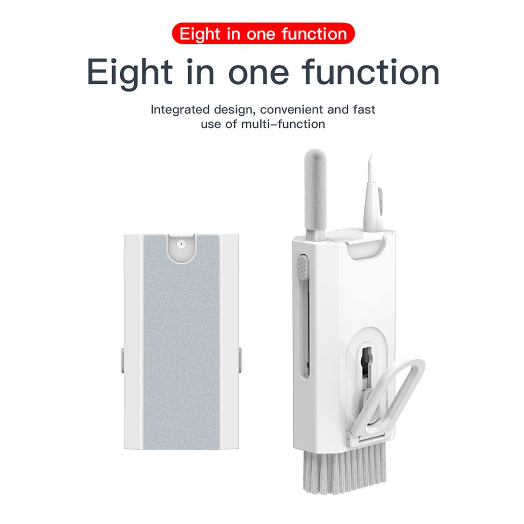 8-in-1 Multifunction Cleaning Brush Keyboards Cleaner Laptop Bluetooth-compatible Earphone Dust Remover Cleaning Tool