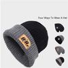 Winter Keep Warm Double Sided Knitted Mao Line Hat Men Women Autumn and Winter Versatile Ear Protection Baotou No Eaves Knitted Cap
