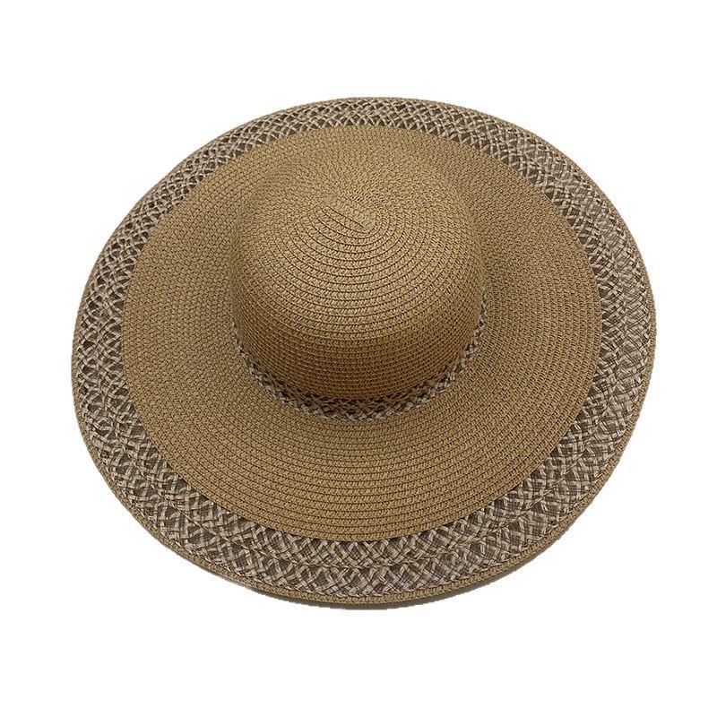 Classic Big Eaves Hat Straw Hat Outdoor Travel Visor Sun Protection Hat