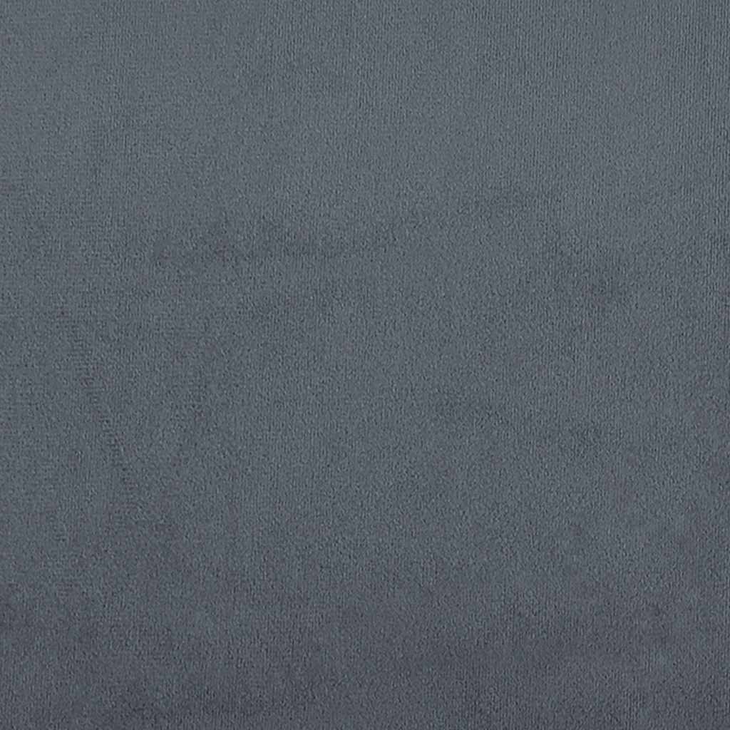 Vidaxl 2-Seater Sofa, Dark Grey, 120 Cm, Upholstered In Velvet