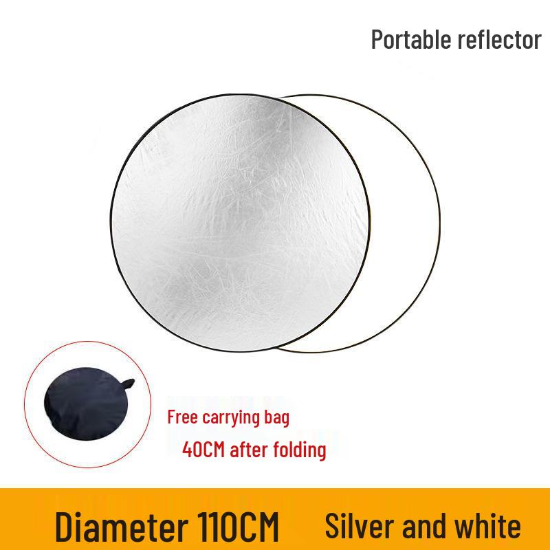 Foldable 5-in-1 Reflector & Photo Fill Light for Photography and Live Streaming