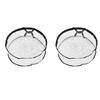 Wreath Storage Container Transparent Round Storage Bag Black Edge PVC Heavy Duty Storage Bag2PCS