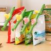 Magnetic Tulip Storage Box Refrigerator Magnets Wall-Mounted Organizer with Clip Bags No-Drilling Kitchen Rack Holder for Spices Utensils Space-Saving